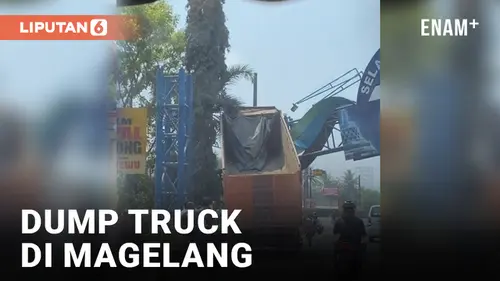 VIDEO: Viral Dump Truck di Magelang, Jawa Tengah Curi Perhatian Warga