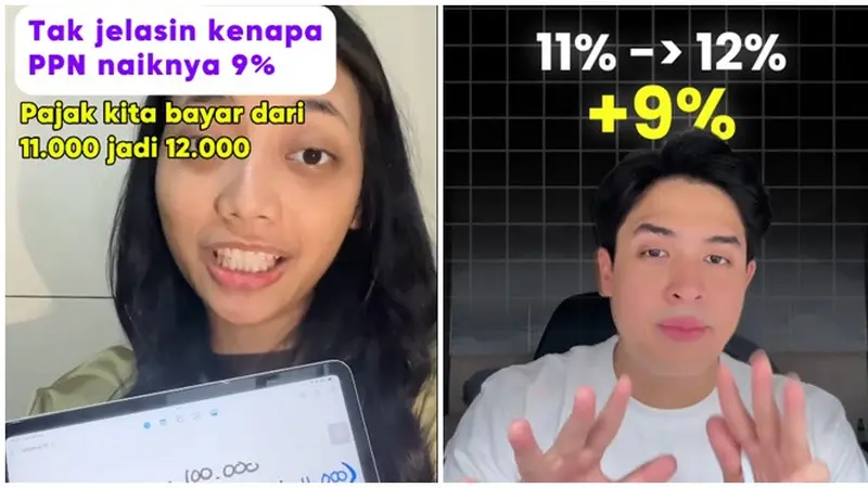PPN 12 % Bukan Naik 1 % Melainkan 9 %, Jerome Polin Jelaskan Perhitungannya