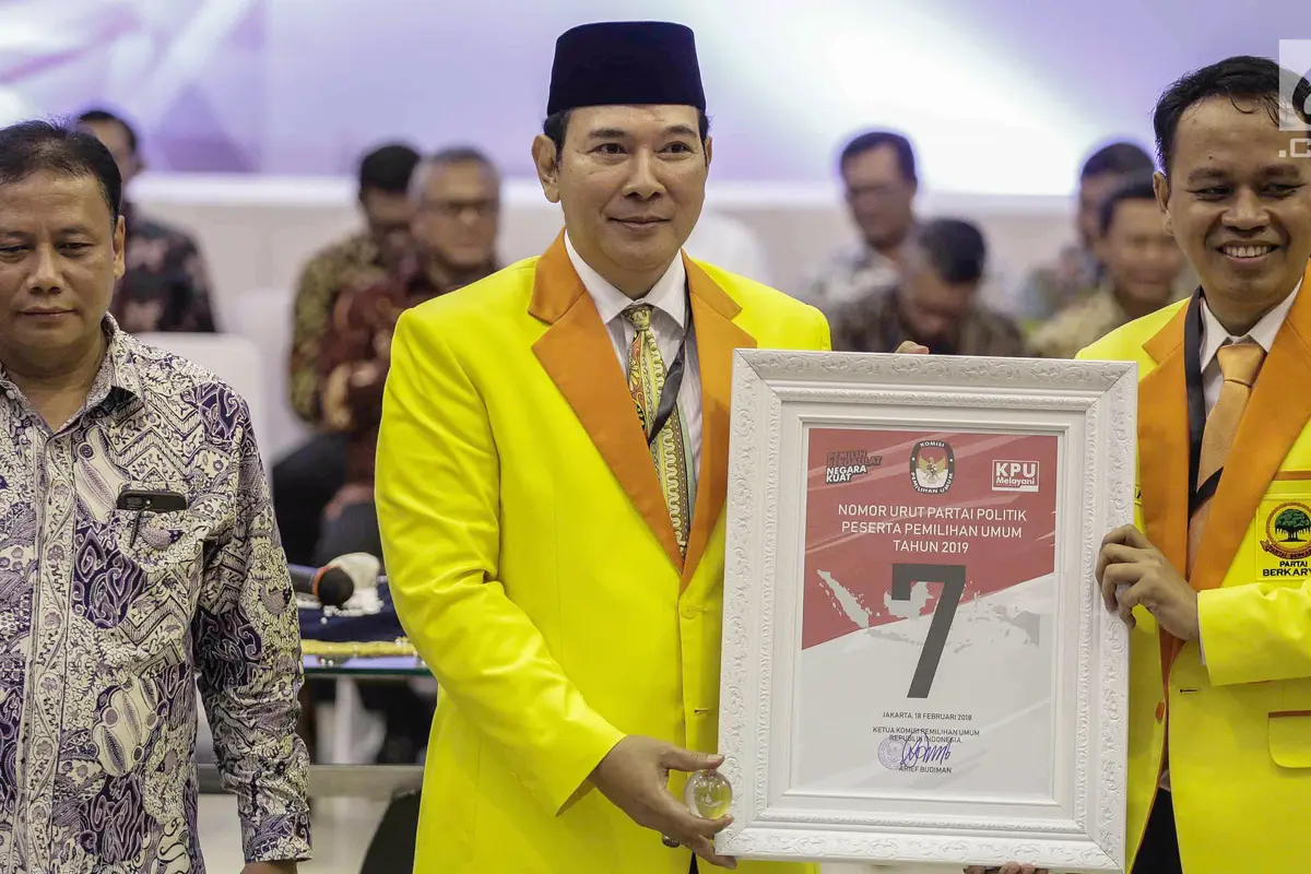 Ingat, Ini Daftar Nomor Urut 14 Parpol Peserta Pemilu 2019