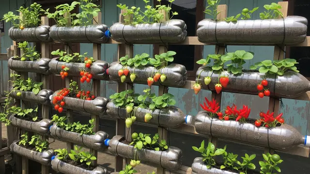 Kebun Buah dari Botol Plastik Bekas