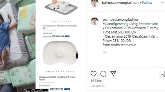 6 Outift Kiano Anak Baim Wong Ditaksir Fantastis, Tas Popok Senilai Rp 30 Juta