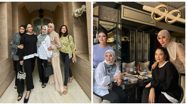 6 Potret Arisan Geng Artis 90an 'HotHits', Reuni Sekaligus Silaturahmi Jelang Ramadan