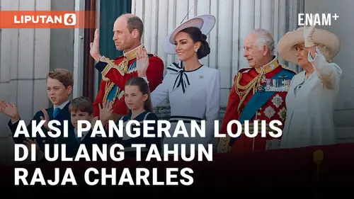 VIDEO: Pangeran Louis Kembali Curi Perhatian Saat Acara Parade Ulang Tahun Raja Charles