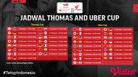 Jadwal Lengkap Piala Thomas dan Uber Cup 2020 di Vidio