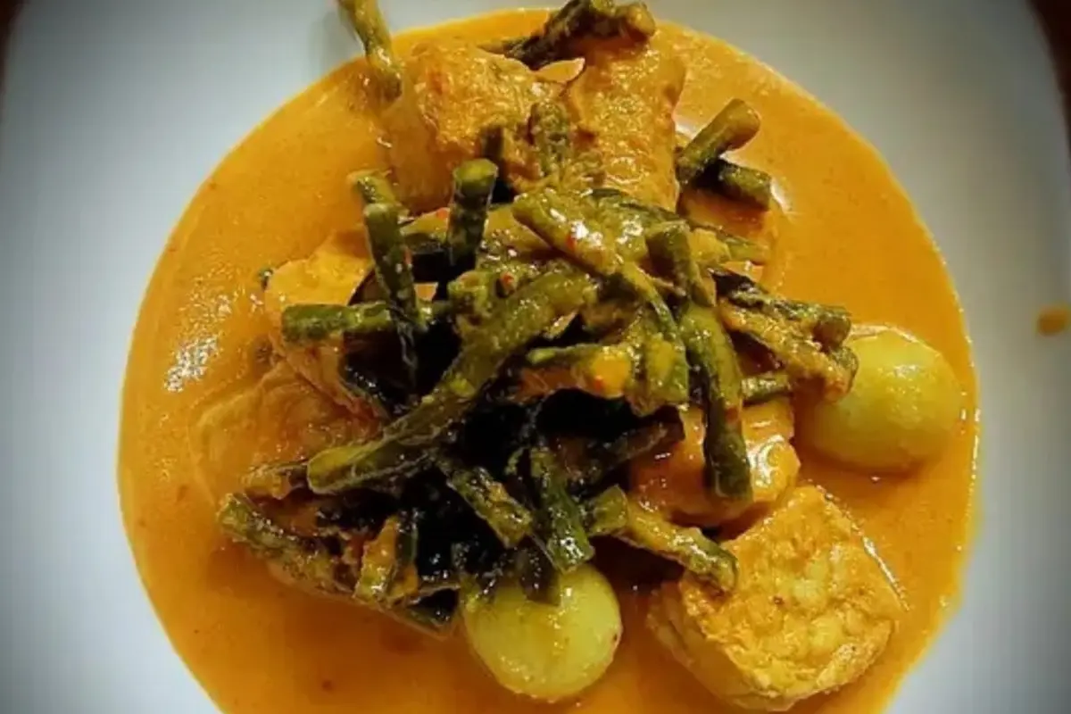Resep gulai tempe kacang panjang. (dok. Cookpad @UdaReza)