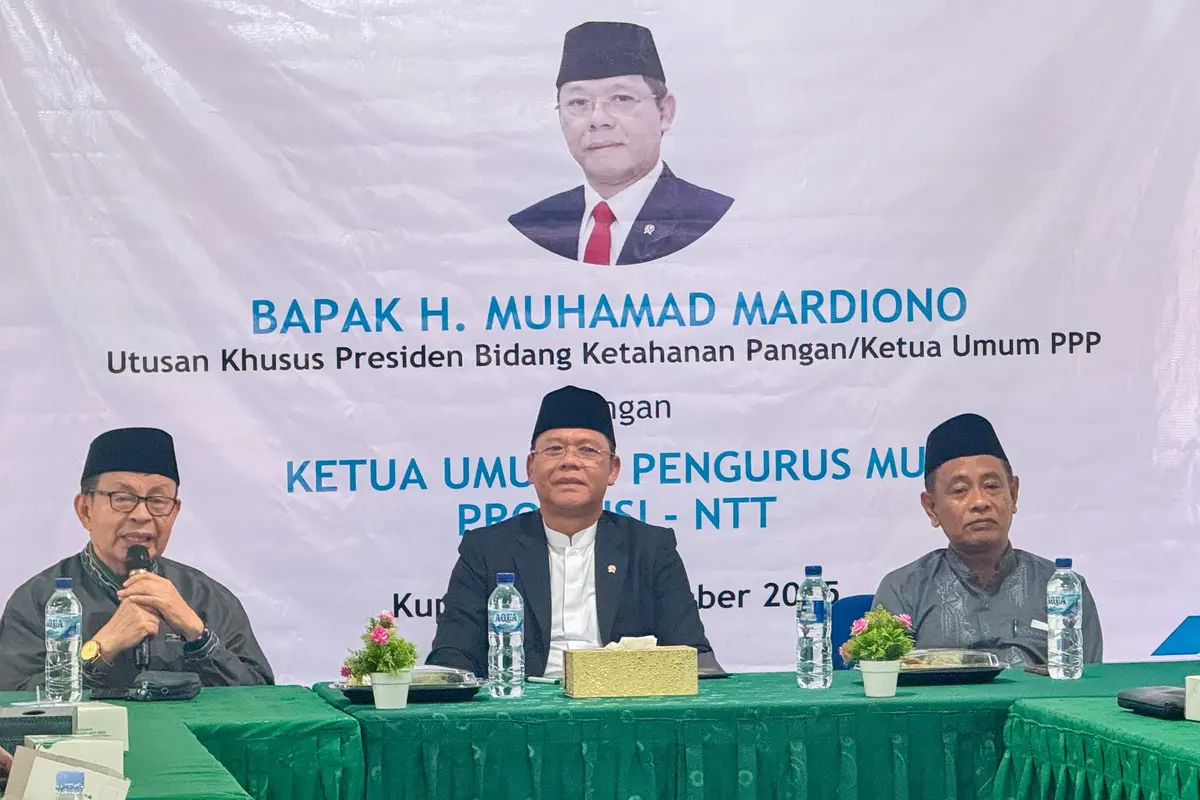 Ketua Umum Partai Persatuan Pembangunan (PPP) Muhamad Mardiono mengunjungi Majelis Ulama Indonesia (MUI) Nusa Tenggara Timur (Istimewa)