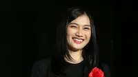 "Apa kami sudah jadi sosok yang layak untuk didukung? Jawaban untuk semuanya adalah JKT 48 bubar," kata Melody di Theater JKT48, FX Sudirman Jakarta. (Deki Prayoga/Bintang.com)