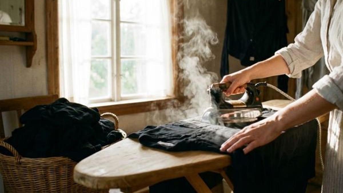Trik Menghilangkan Bekas Setrika Mengilap di Baju Hitam agar Tak Mengganggu Penampilan