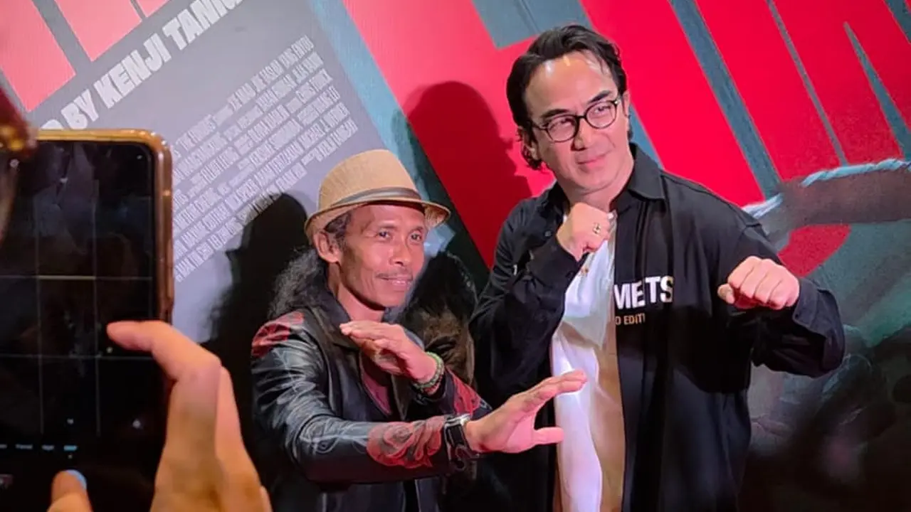 Yayan Ruhian dan Joe Taslim. (Ratnaning Asih/ Liputan6.com)