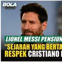 Lionel Messi Pensiun dari Timnas Argentina, Cristiano Ronaldo Kirim Pesan Penuh Respek: “Sejarah yang Bertahan Selamanya”