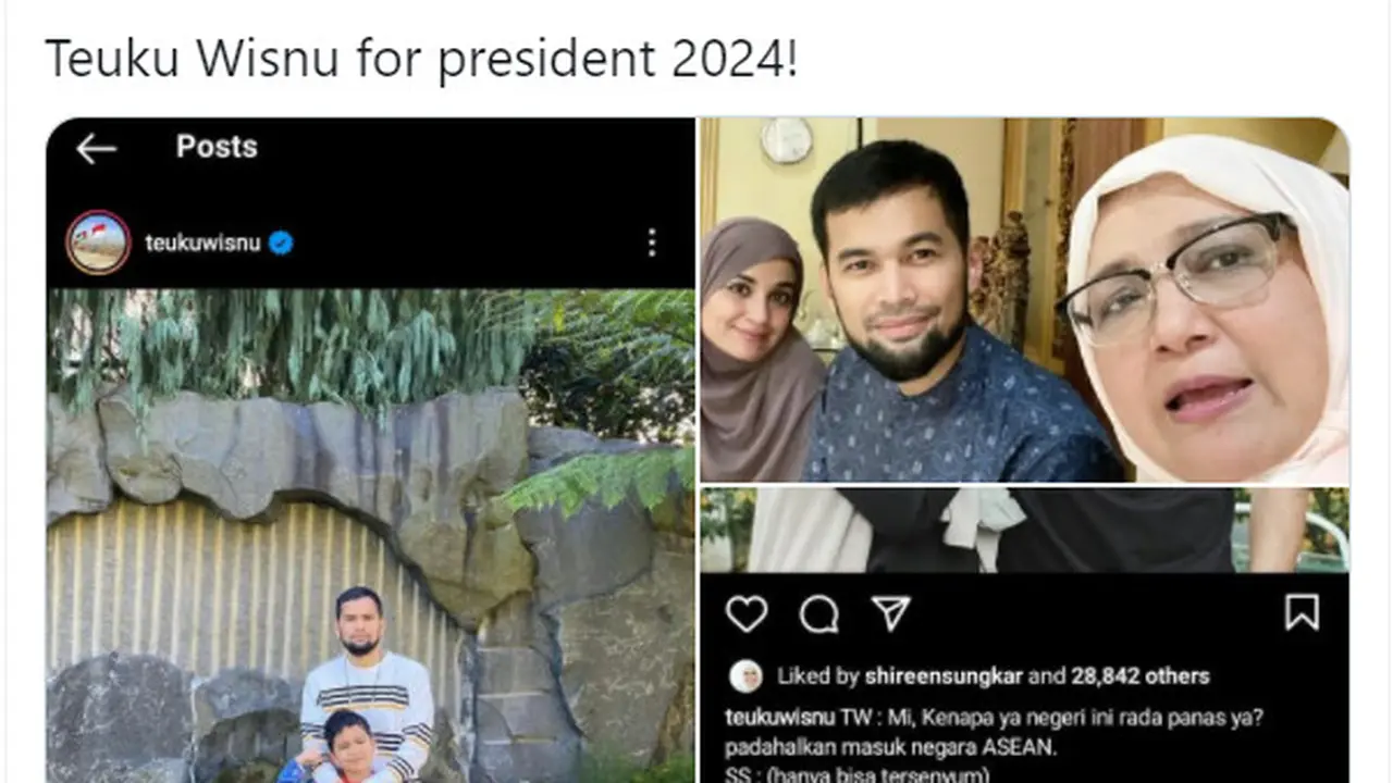 7 Cuitan Jokes Ala Bapak-Bapak 'Teuku Wisnu for President 2024' Ini Receh Banget