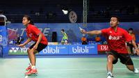 Ganda campuran Indonesia, Rehan Naufal Kusharjanto/Siti Fadia Silva Ramadhanti, berhasil lolos ke babak semifinal Kejuaraan Dunia Junior 2017. (PBSI)