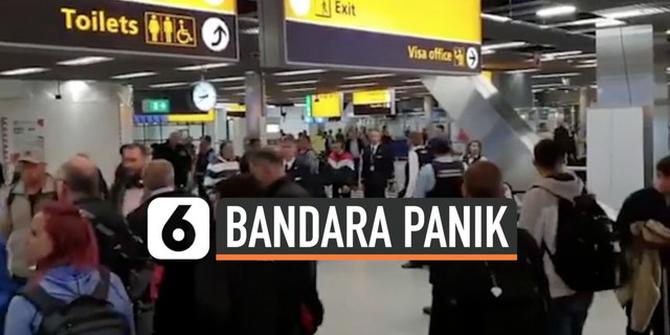 VIDEO: Pilot Salah Pencet Alarm, Bandara Amsterdam Panik