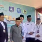 Wakil Presiden (Wapres) Ma'ruf Amin membuka secara resmi Ijtima' Ulama ke-8 Komisi Fatwa se-Indonesia, di Pesantren Bahrul Ulum Sungai Liat, Provinsi Bangka Belitung (Babel) pada Rabu (29/5/2024). (Liputan6.com/Delvira Hutabarat)