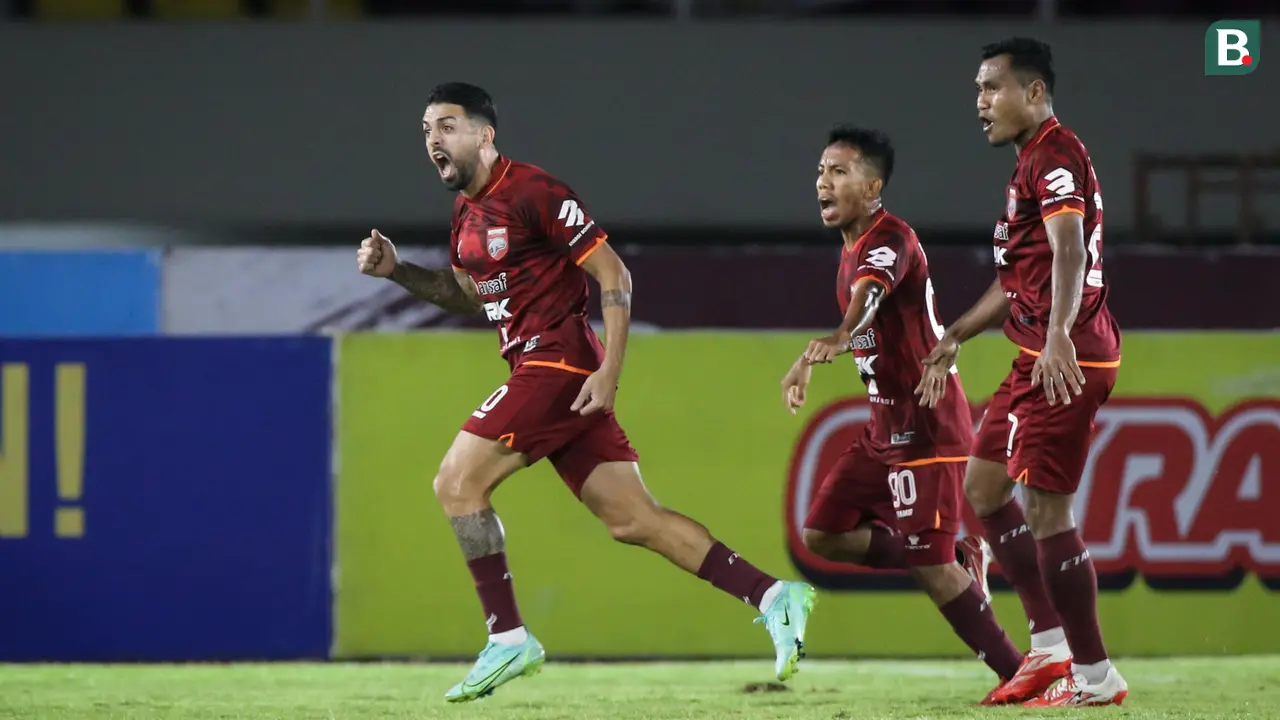Foto: Kalahkan PSM Makassar di Pertandingan Lanjutan BRI Liga 1, Borneo FC Akhiri Puasa 3 Poin