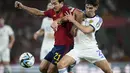 Dua gol kemenangan La Furia Roja dicetak oleh Alvaro Morata pada menit ke-73 dan Oihan Sancet (86'). (AP Photo/Jose Breton)