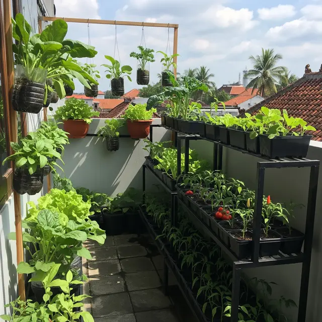 9 Ide Kebun Sayur di Rak Besi Susun untuk Lahan Terbatas, Solusi Inovatif