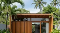 Model Rumah Sederhana tapi Mewah dengan Kolam Kecil/Gemini AI