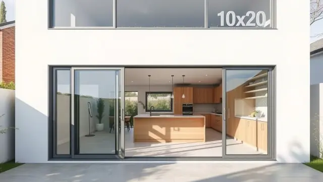 Rumah dengan Pintu dan Jendela Geser