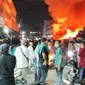 Kebakaran wisma di Tembilahan, Kabupaten Indragiri Hilir, yang menewaskan enam warga. (Liputan6.com/Istimewa)