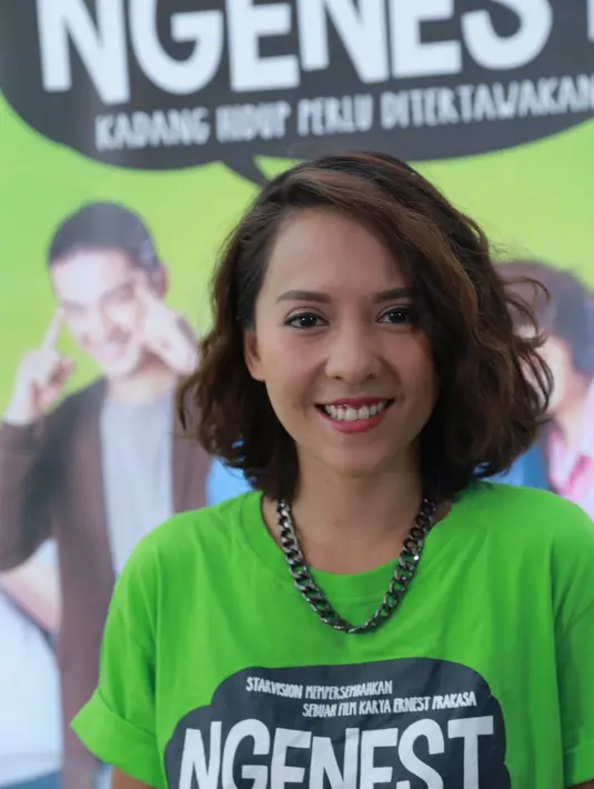 Melihat besarnya animo masyarakat terhadap film ini, Lala Kamela merasa bangga. Terbukti, dalam kurun waktu dua pekan tayang di bioskop, Ngenest sudah meraup lebih dari 500 ribu penonton. (Galih W. Satria/Bintang.com)