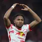 Manchester United atau MU dikabarkan akan membuat penawaran resmi untuk striker RB Leipzig&nbsp;Christopher Nkunku pada minggu depan. (RONNY HARTMANN / AFP)