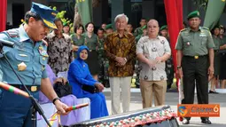Citizen6, Medan: Panglima TNI Laksamana TNI Agus Suhartono meresmikan Genderang Enam Belas Kodam II/Bukit Barisan,  di Makodam II/BB Medan, Kamis (16/6). (Pengirim: Badarudin Bakri)