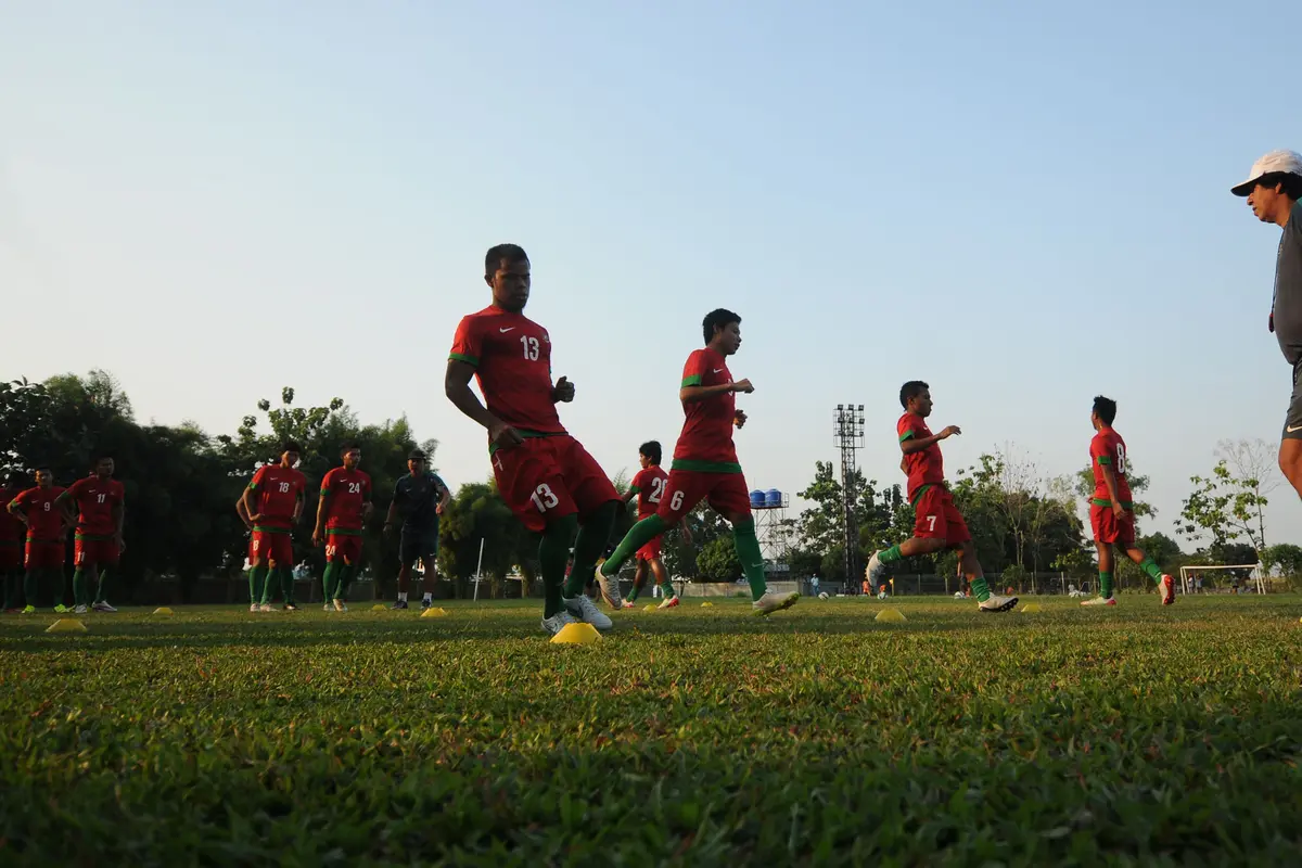 Jelang Berlaga di Sea Games Singapura, Garuda Muda Matangkan Fisik dan Strategi