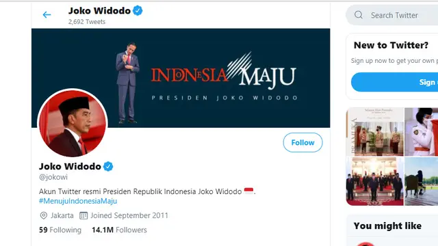 Akun Resmi Jokowi