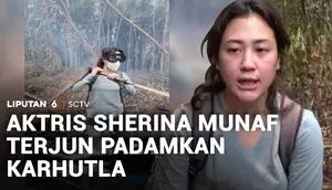 Aktris Sherina Munaf Terjun Padamkan Karhutla