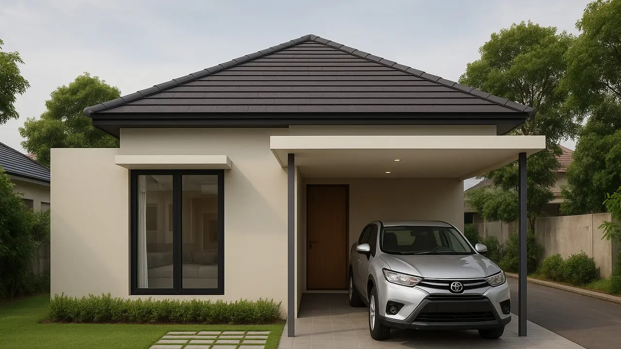 ⁠Model Rumah dengan Garasi Samping