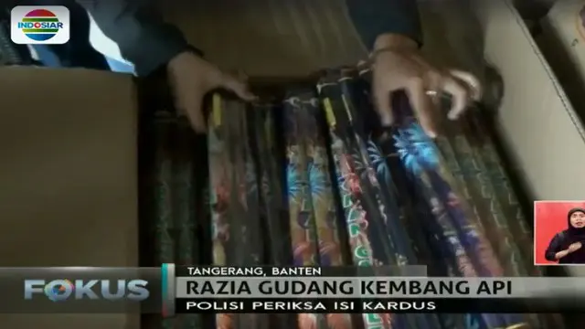Jelang Tahun Baru, Polisi Razia 2 Gudang Petasan di Tangerang