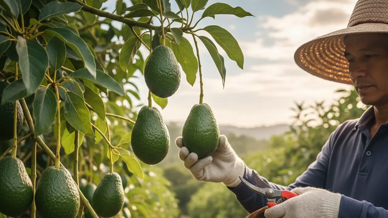 Cara Mencegah Buah Alpukat Busuk di Pohon (Foto: Gemini AI)