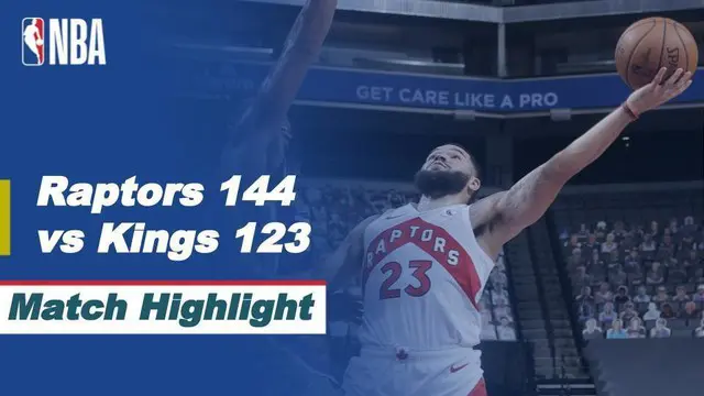 Berita video highlights NBA 2020/2021, Toronto Raptors menang 144-123 atas Sacramento Kings, Sabtu (9/1/2021) siang hari WIB.