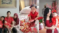 6 Potret Larissa Chou Rayakan Imlek Bareng Keluarga, Anaknya Senang Dapat Angpao