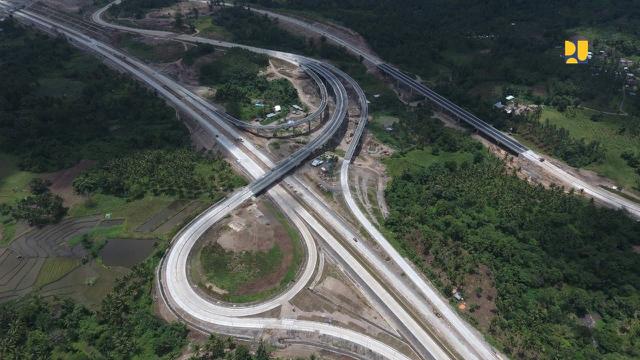 Proyek pembangunan Tol Manado–Bitung (Mabit). (Dok Kementerian PUPR)