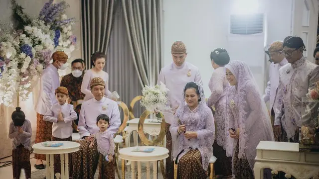 Jan Ethes di pernikahan Kaesang Pangarep dan Erina Gudono. (Foto: Michael Omar Liman dari Instagram @mike.omarr)