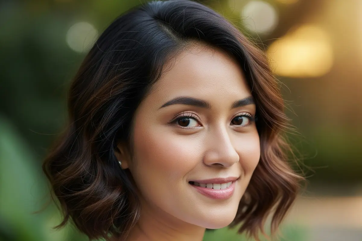 Model Rambut Wanita Pendek Bergelombang