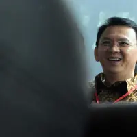 Pesan Ahok di perayaan Waisak. (Helmi Afandi/Liputan6.com)