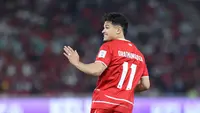 Pemain Timnas Indonesia, Ragnar Oratmangoen dalam laga FIFA Series 2026 melawan St Kitts and Nevis di Stadion Utama Gelora Bung Karno (SUGBK), Senayan, Jakarta, Jumat (27/03/2026). (Bola.com/M Iqbal Ichsan)