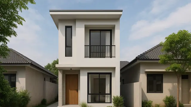 7 Desain Rumah 2 Lantai Mungil Cantik di Lahan Sempit, Tetap Lega dan Nyaman untuk Keluarga