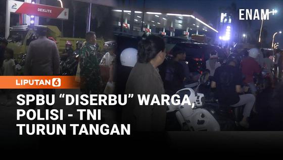 Warga Polewali Mandar Serbu SPBU, Antrean Mengular 2 KM
