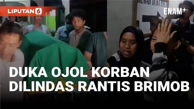 VIDEO: Tangis Duka Iringi Jenazah Ojol yang Tewas Dilindas Kendaraan Brimob