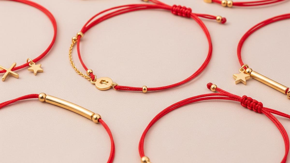 7 Gelang Emas Tipis Tali Merah 1,5 Gram Stylish Anak Muda untuk Gaya Sehari-Hari