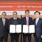 &nbsp;MoU antara Angkasa Pura I dengan Jeju Air tentang Pengembangan Pariwisata dan Ekonomi Kreatif melalui Pembukaan Rute Penerbangan di Jeju Air Seoul Branch 3F, Aviation Services Center 3F, Seoul, Korea Selatan, pada Selasa, 31 Januari 2023.