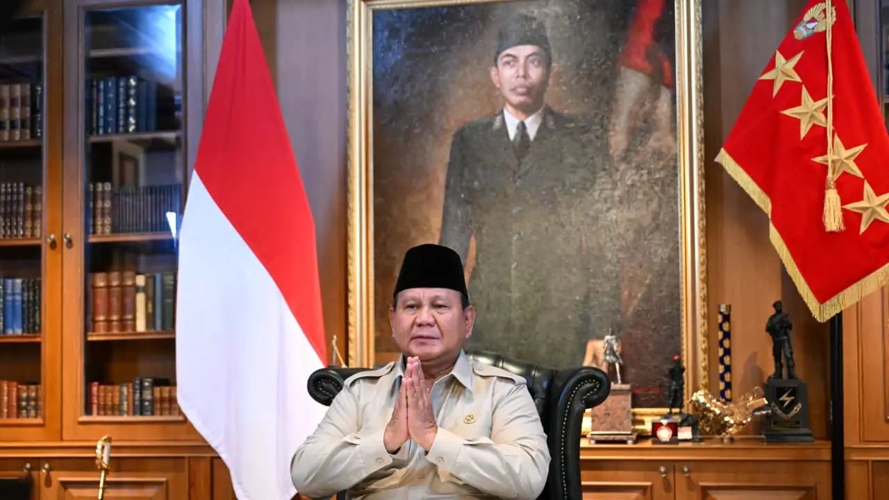 Presiden Prabowo Subianto menyampaikan ucapan selamat kepada seluruh masyarakat yang merayakan Tahun Baru Imlek 2577 Kongzili atau Tahun Kuda Api. (BIRO PERS)