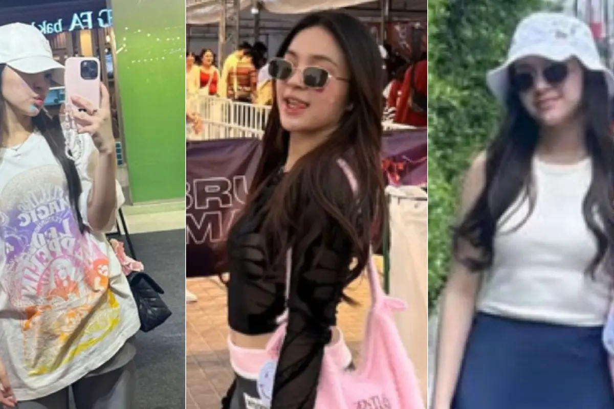 Eca Aura saat Liburan dan Nonton Konser Bruno Mars di Thailand