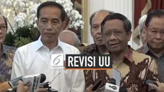Presiden Joko Widodo atau Jokowi mengundang puluhan tokoh yang terdiri dari budayawan, ahli hukum, seniman, hingga pengusaha ke Istana Merdeka Jakarta, Kamis (26/9/2019). Mantan Ketua Mahkamah Konstitusi, Mafud MD, menyatakan ada 3 opsi yang bisa men...