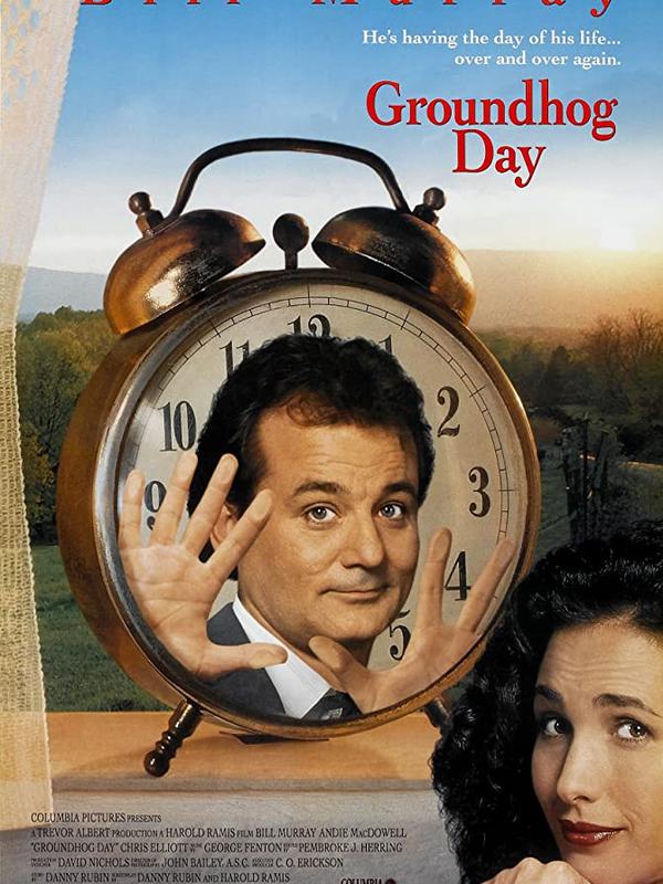 Poster film Groundhog Day. (Foto: Dok. IMDb/ Columbia Pictures)