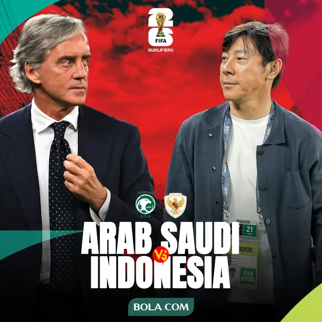 Kualifikasi Piala Dunia 2026 - Arab Saudi Vs Timnas Indonesia - Duel Pelatih: Roberto Mancini Vs Shin Tae-yong